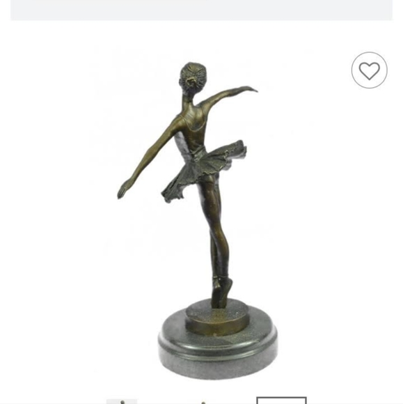 Edgar Degas Like Statue "Ballerina in Dance". With natural patina.. - Picture 3 of 3